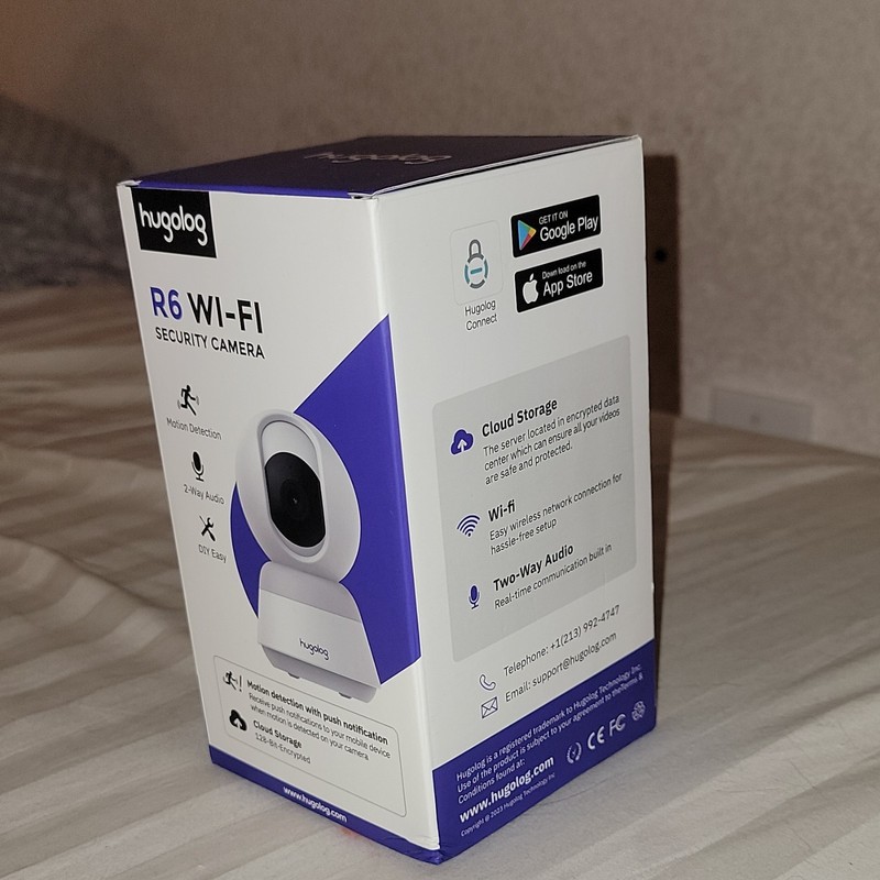 Hugolog R6 Wi-Fi Indoor IP Security Camera 720p Motion Detect 2-Way Audio gallery