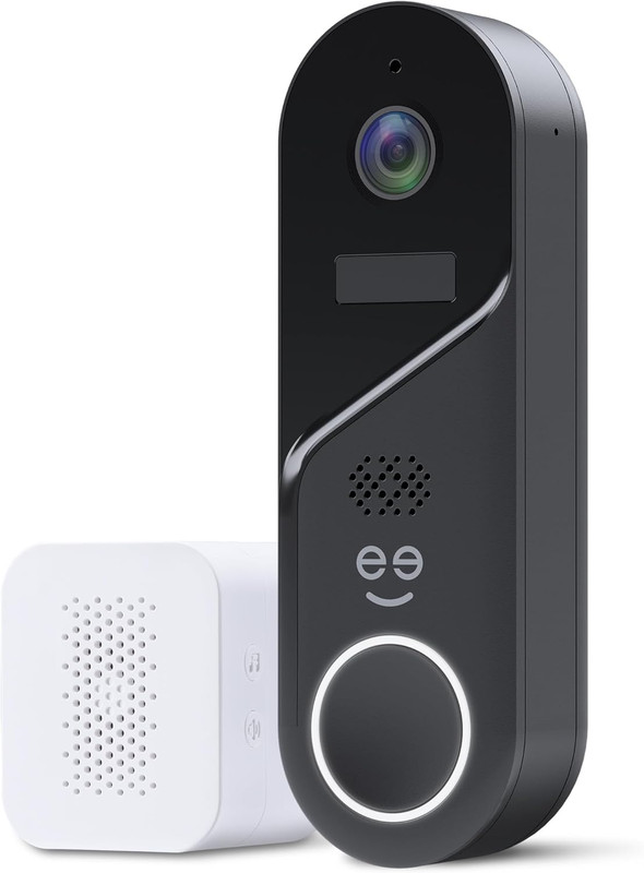 Halo 3MP Smart Video Doorbell Camera – Battery Powered or Hardwired Surveillance