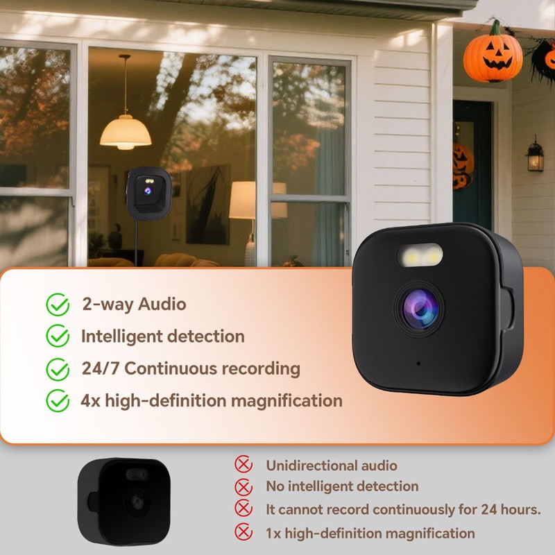 2K Window Security Camera With AI Color Night & PIR Motion Sensor gallery