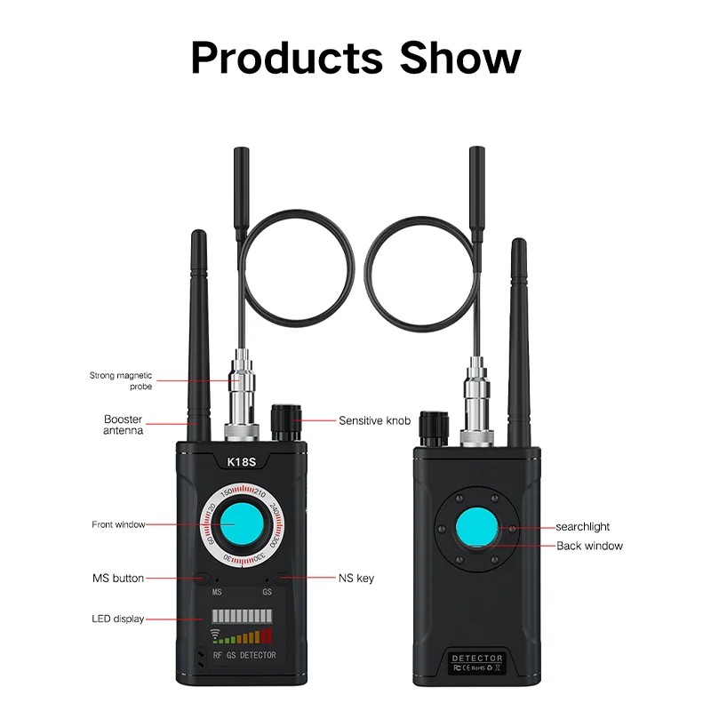 Professional Hidden Camera Detector - Wireless Signal & Infrared Detection gallery