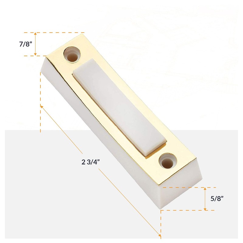 Newhouse Hardware Electric 2-Tone Door Bell Chime Kit with 16V/10 Vac, White gallery