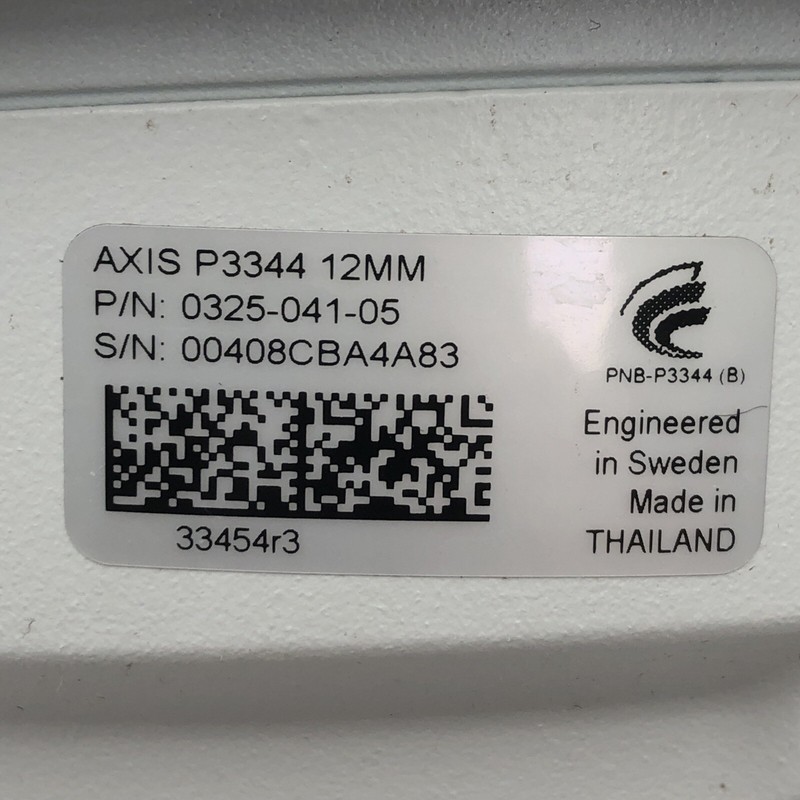 USED Axis Model P3344 12MM Dome Security Camera POWER TESTED AS IS READ D gallery