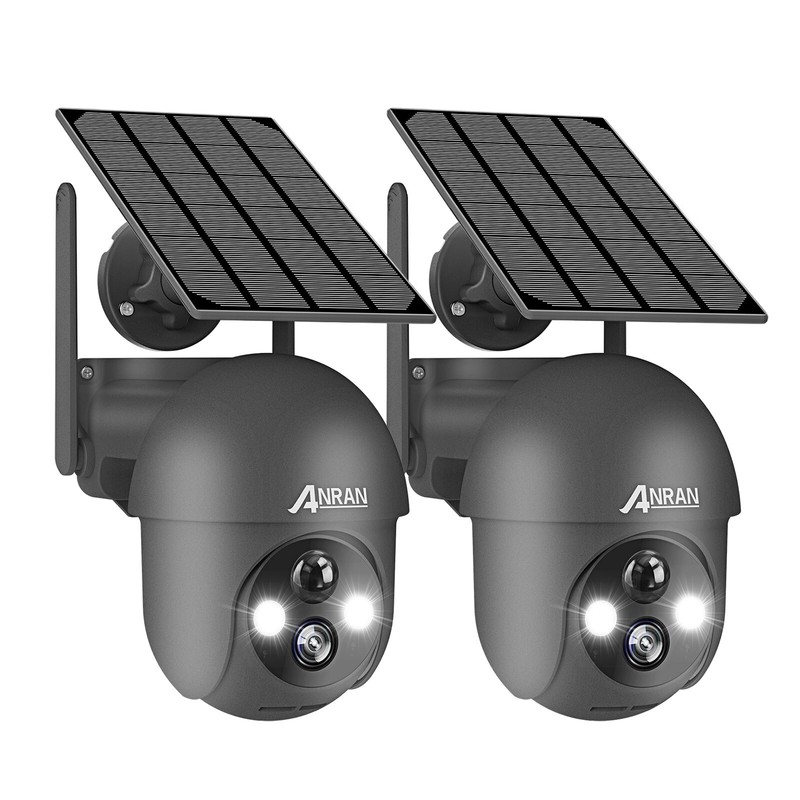 ANRAN Solar Security Camera System Wifi Battery Outdoor 360° PTZ Wireless IP66