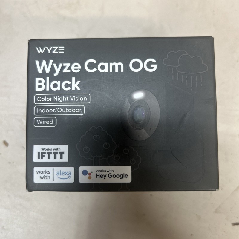 Wyze Cam OG Black 1080p Security Camera – New Sealed – Indoor/Outdoor Wired