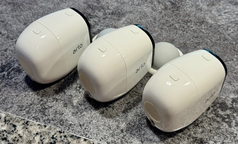 Arlo Pro VMC4030 Add-On Wireless Security Camera White with Battery, Lots of 3 gallery