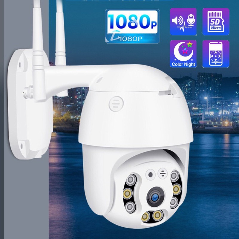 1080P WIFI IP Camera Wireless CCTV PTZ Smart Home Security IR Cam
