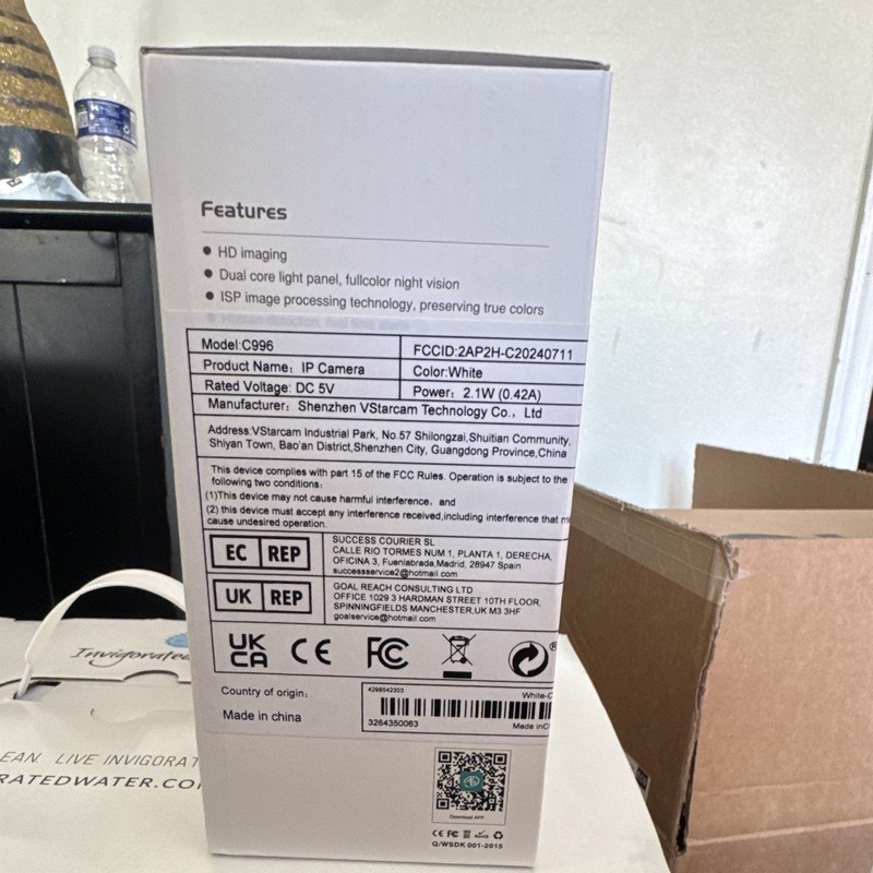 VStarcam C996 White Wi-Fi IP Camera Pan/Tilt HD Two-Way Audio Motion Detect gallery