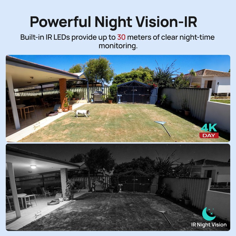 Vikylin 4K 8MP POE IP Camera Outdoor Indoor Onvif IR 30m Audio Home RTSP CCTV US gallery