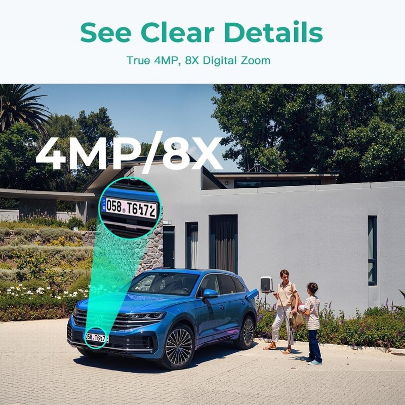 Security Camera System 2 Pack 4MP Indoor & Outdoor Wired Cameras 2.4g/5g Cameras gallery
