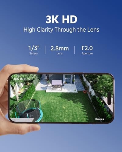 3K PoE Security Camera with Audio, Color Night Vision, AI Human Detection, IP67, gallery
