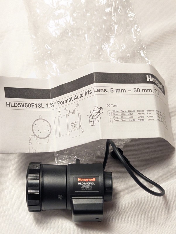 Honeywell HLD5V50F13L 5-50mm f/1.3 1/3" CS DC CCTV Lens – Long System Series gallery