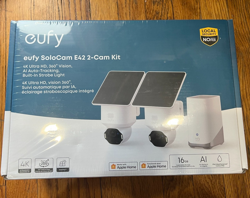 Eufy SoloCam E42 2-Cam Kit (HomeBase S380) – 16 GB HDD