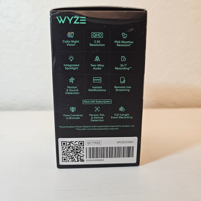 Wyze Cam v4 2.5K Wired Color Night Vision Indoor/Outdoor Camera gallery