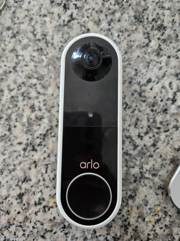 Arlo Essential Wire-Free Video Doorbell – HD Video, 180° View, Night Vision