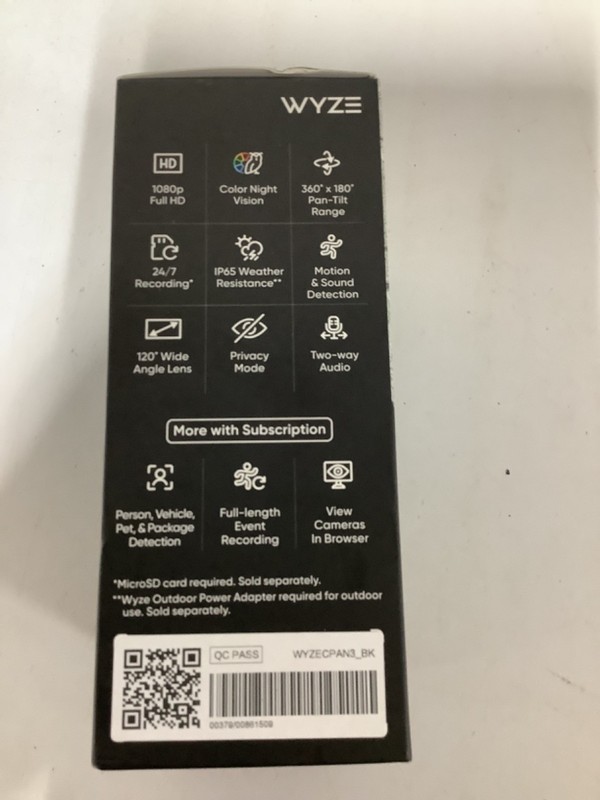 Cam Pan v3 Indoor/Outdoor IP65 1080P 360° Pan/Tilt/Zoom Wi-Fi Smart Home gallery