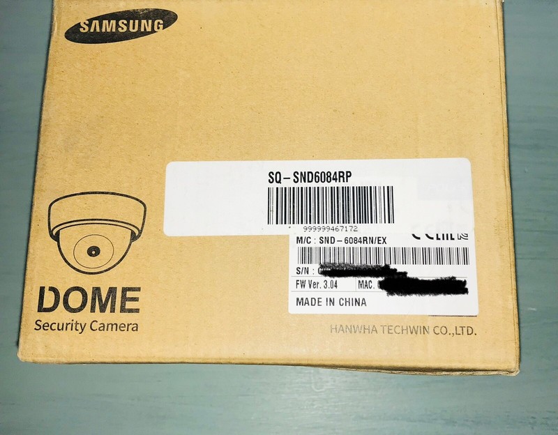 SAMSUNG SND-6084RP Network 15M IR Dome Camera - NEW gallery