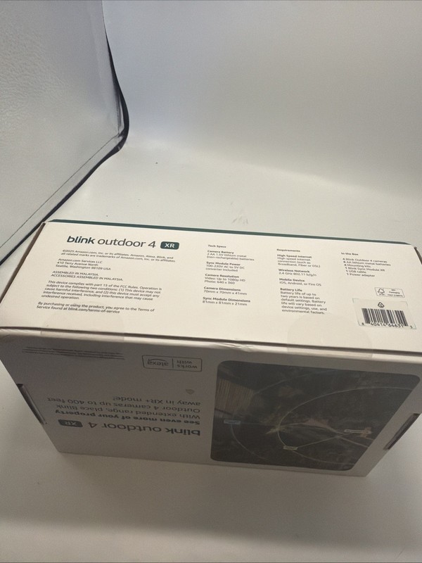 Blink Outdoor 4 XR 4-Camera Smart Security System Battery Powered *NEW SEALED* gallery