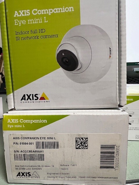 AXIS -IR Network Camera [01064-001] Companion Eye Mini L (INDOOR FULL HD)