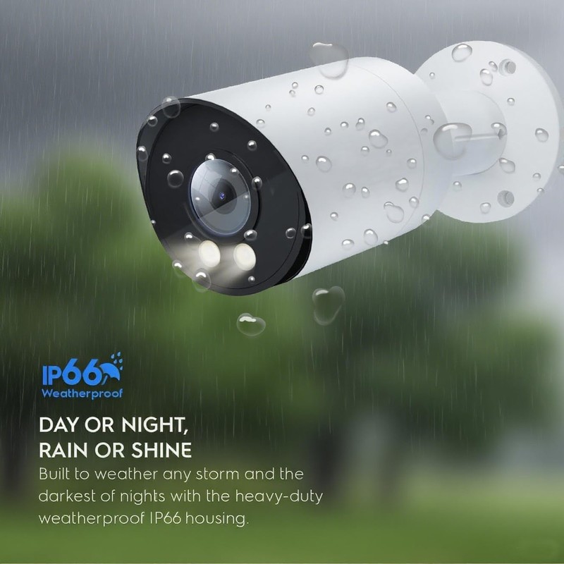 8MP 4K PoE IP Full Color Night Vision Outdoor, 2.8mm Wide Angle 105° FOV, H.2... gallery