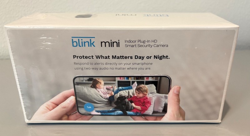 Blink New In Package mini 2 camera indoor plug in HD Smart Security Cameras gallery