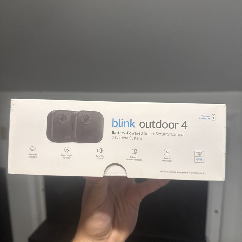 Blink Outdoor 4 (4th Gen) 2-Camera System – Wire-Free Smart Security Cameras wit