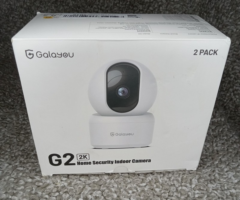 2K Galayou G2 Indoor Cameras 360 WiFi Home Security Camera 2 PACK Alexa Google