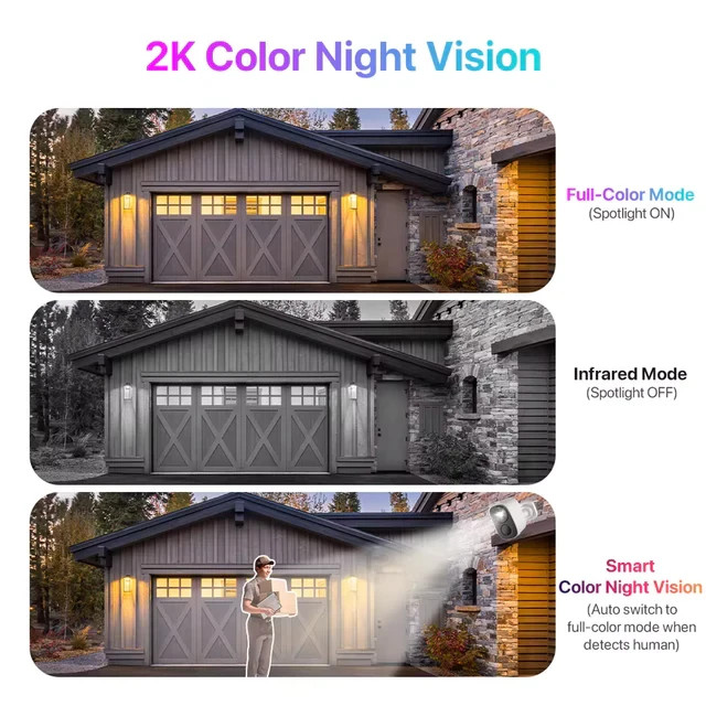 Vstarcam 2K Solar Security Camera Wireless Outdoor Battery PIR Alarm NEW gallery