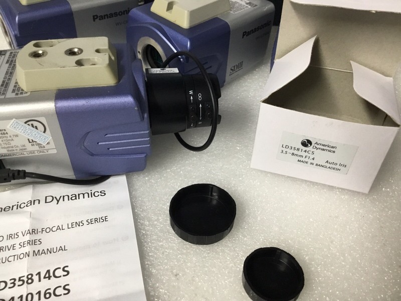 Panasonic WV-CP484 Surveillance Color Camera W/ 540TVL 3.5-8mm New Lens TESTED! gallery