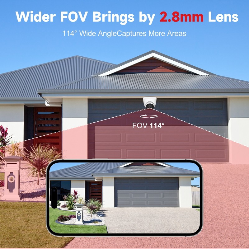 Anpviz 2X 8MP Audio PoE Outdoor Security IP Camera Human & Car Detec Color Night gallery