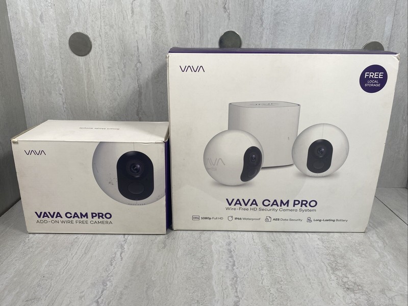 VAVA Cam Pro 1080P HD Wireless Home Security Camera System + Extra Cam Read Desc