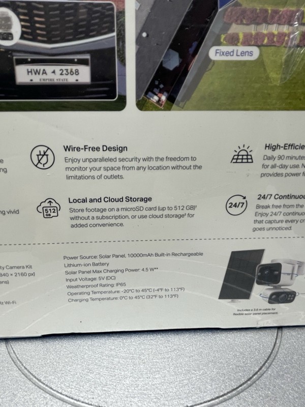Tapo Tp-link 4K Security Dual Lens Pan/Tilt Camera Wireless Outdoor C675D KIT gallery