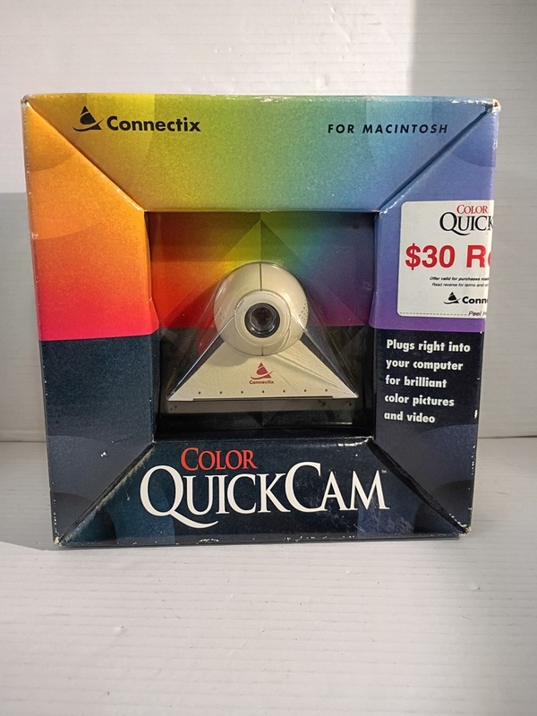 Webcam Connectix Color QuickCam for Macintosh computer desktop Vintage