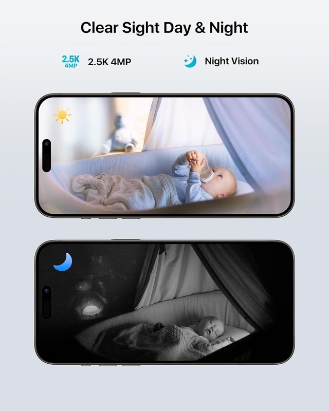 ZOSI 4MP WiFi Security Camera C519M 2 Way Video Human Detect 360° Baby Monitor gallery