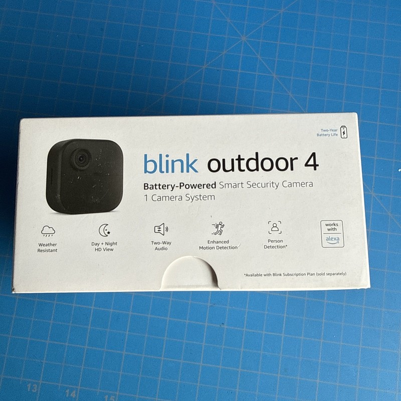 Blink Outdoor 4 – Battery Powered Smart Security 1 Camera System – Black 4th Gen