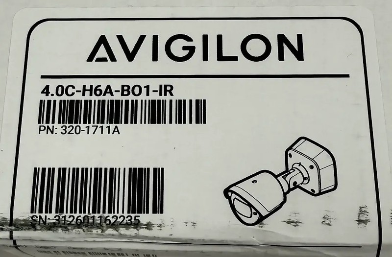 AVIGILON 4.0C-H6A-B01-IR 320-1711A H6A OUTDOOR IR BULLET SECURITY CAMERA