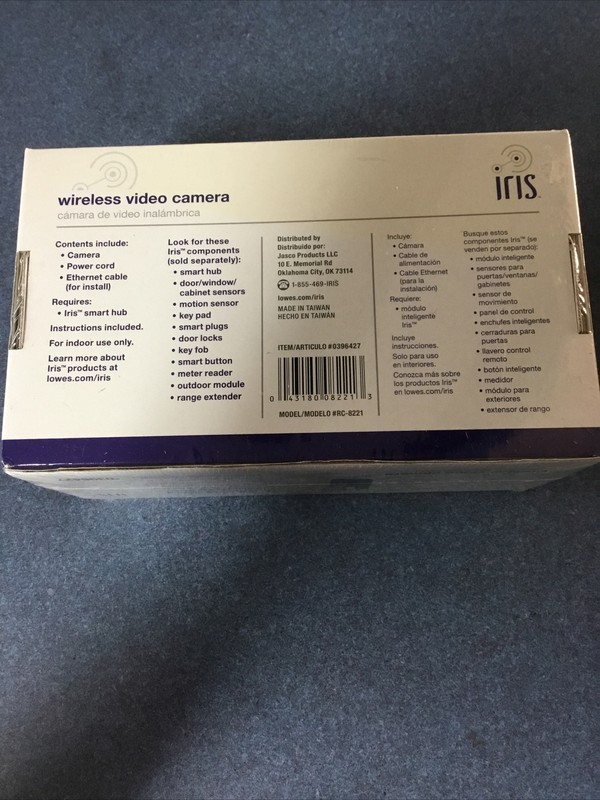 Iris Digital IP Indoor Wireless HD Security Camera Day-Night Vision New Sealed gallery