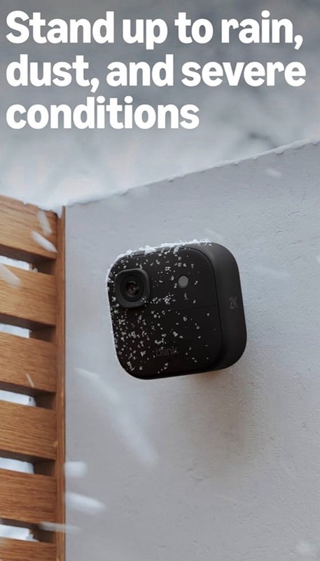 Blink Outdoor 2K+ Wireless Camera, Smart Detection, Weatherproof, Alexa gallery