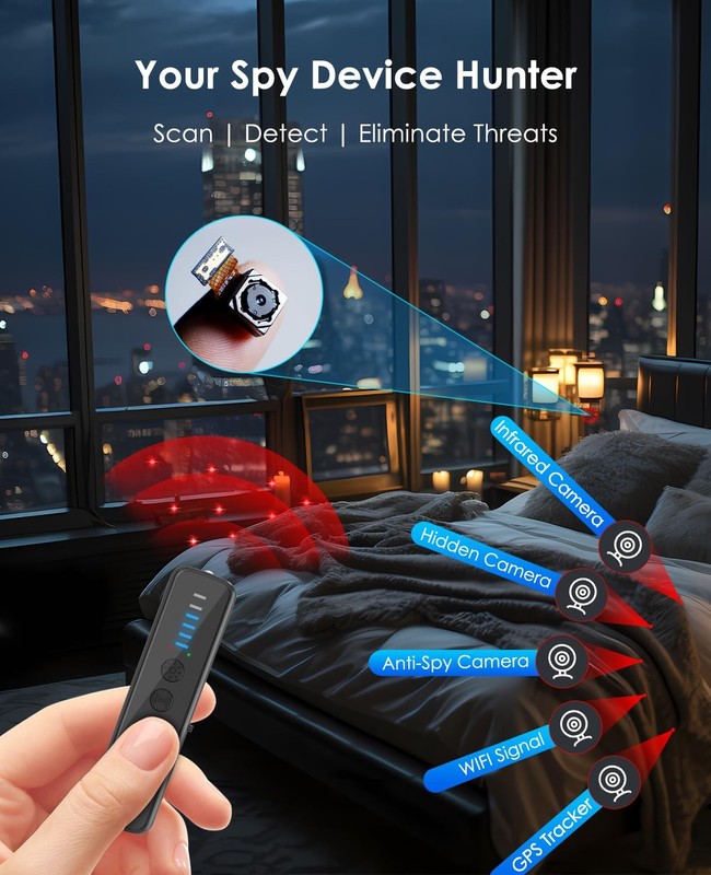 Upgraded Hidden Camera Detector, AI-Powered Anti-Spy Device, Bug & GPS Tracke... gallery