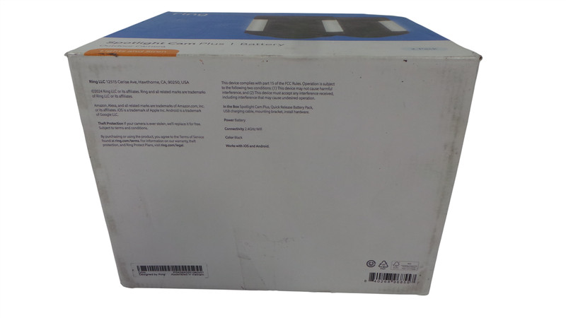 Ring Spotlight Cam plus 5E82E9 outdoor Camera With Battery - Pack2 gallery