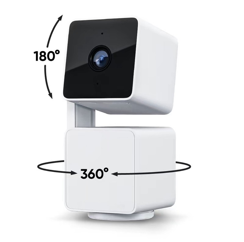 Wyze Cam Pan v3 Indoor Outdoor WiFi Security Camera 1080P Pan Tilt White