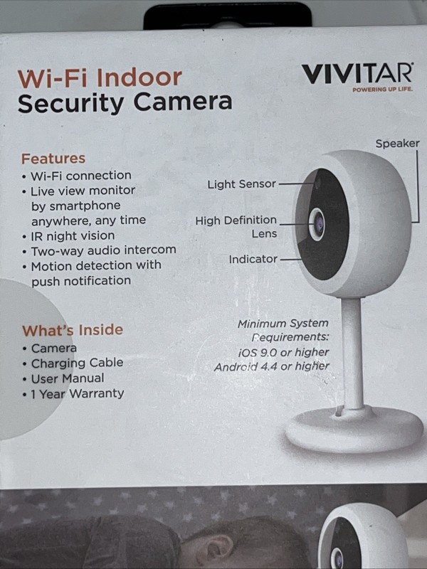 Brand New Sealed Vivitar Wi-Fi Indoor Security Camera gallery