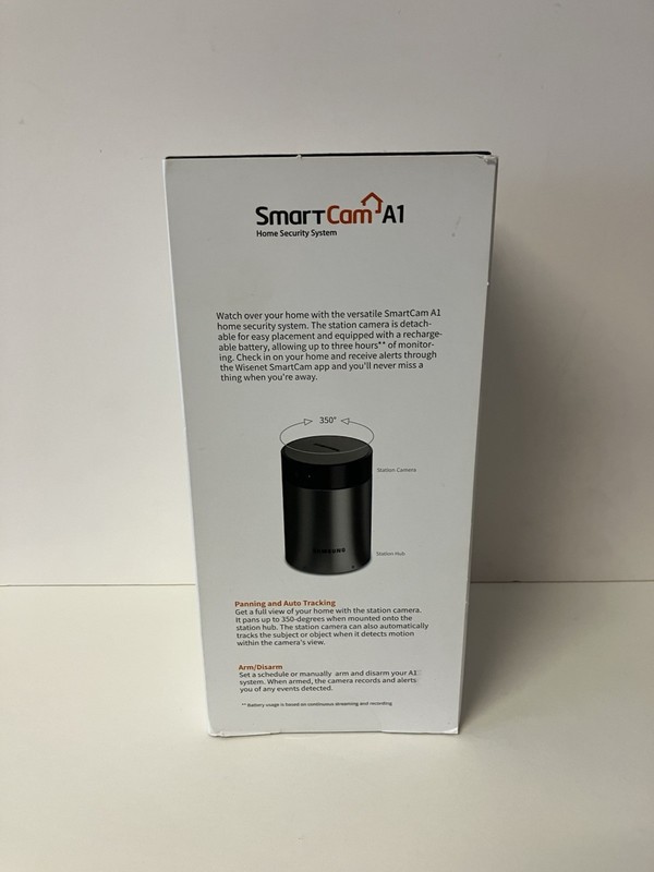 Samsung WiseNet SmartCam A1 Home Security Camera Pan/Tilt Two-Way Talk SEALED gallery