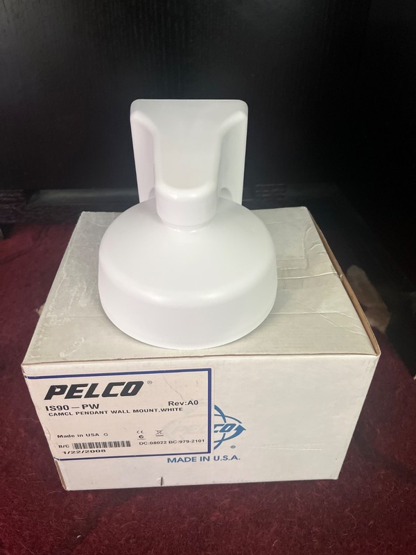 NEW PELCO IS90-PW CAMCL PENDANT WALL MOUNT – CAMERA MOUNT – WHITE
