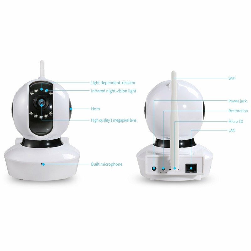 PTZ WiFi IP Camera - Can Be Mounted for Upward or Downward Viewing. gallery