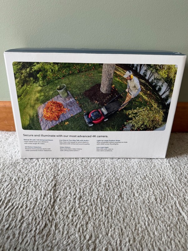 Ring Floodlight Cam Pro Wired 2nd Gen (Newest Model) Retinal 4K - White - SEALED gallery
