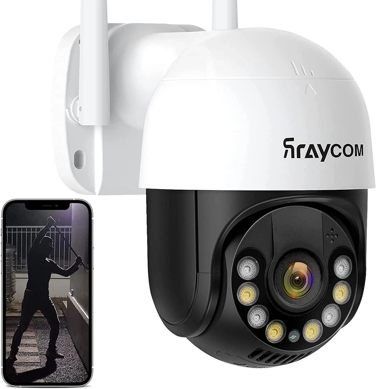 2K Security Camera Outdoor Rraycom Wireless WiFi Camera Home Security System