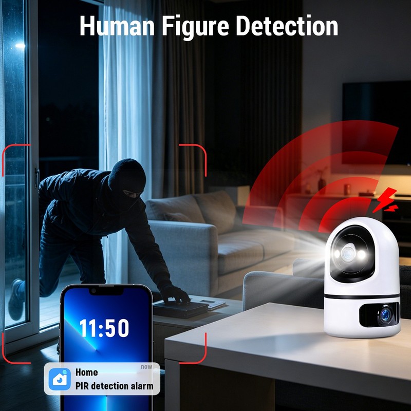 Wireless 5G WiFi Security Camera 2K Smart Home Indoor Night Vision Wired Cam gallery