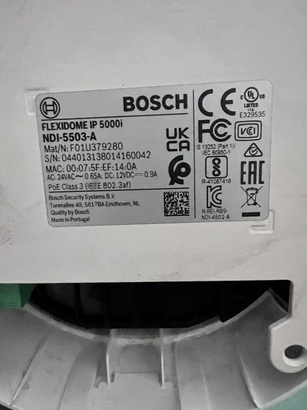 BOSCH FLEXIDOME IP 5000i NDI-5503-A indoor camera gallery