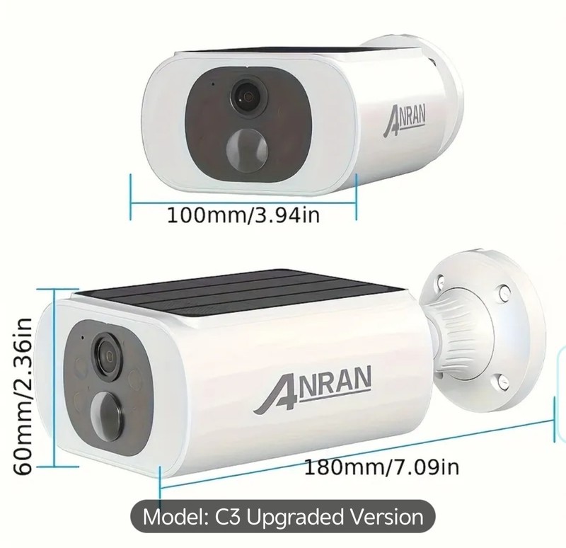 2K Solar wireless Security Camera, SD card+ Cloud,, WiFi, Motion Detcn 2 Pcs gallery