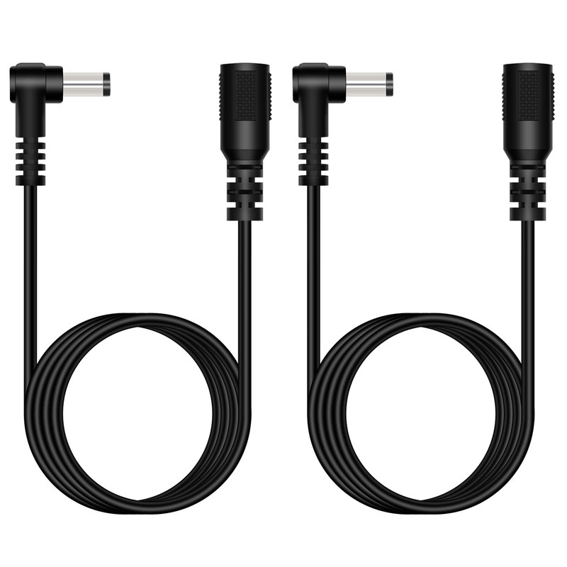 DC Power Extension Cable, 5.5mm x 2.1mm Cord, x 2.1mm, Black